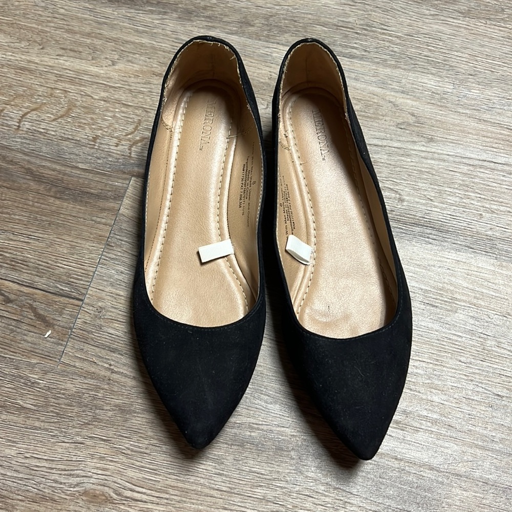 Merona black flats